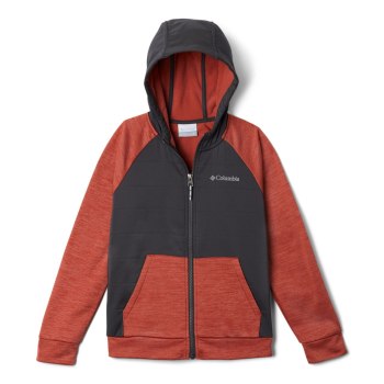 Columbia S’more Adventure Hybrid, Sudaderas Con Capucha Rojos Grises Oscuro Para Niño | 790654-ABH